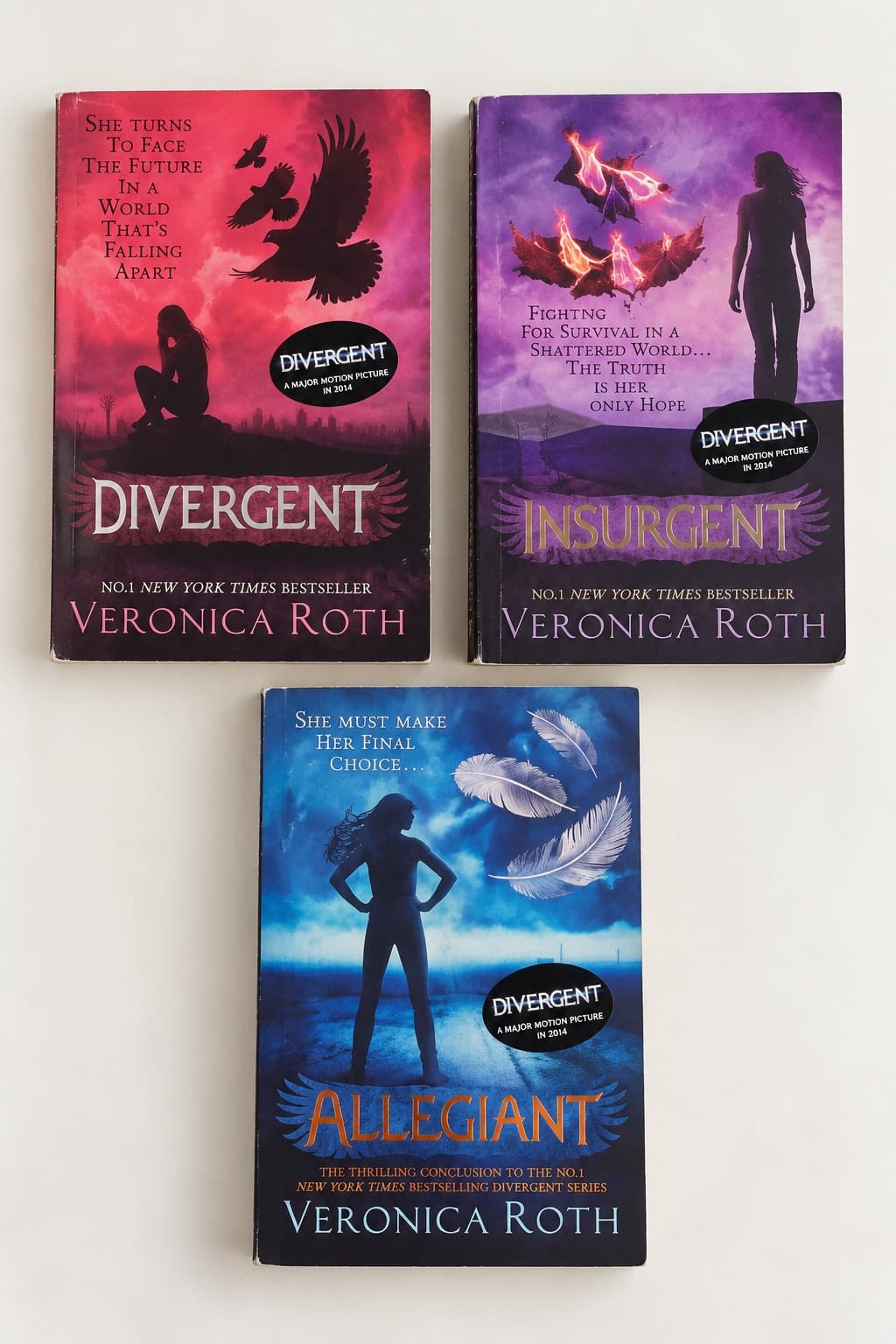 📚 Trilogía Divergente completa en inglés — Veronica Roth — Verónica Roth, libro usado