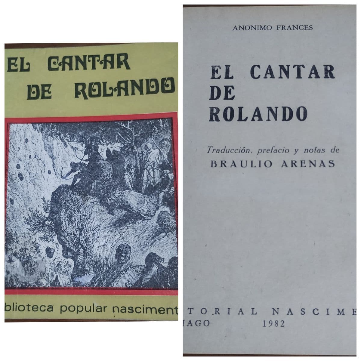 El cantar de Rolando. Traducción Braulio Arenas