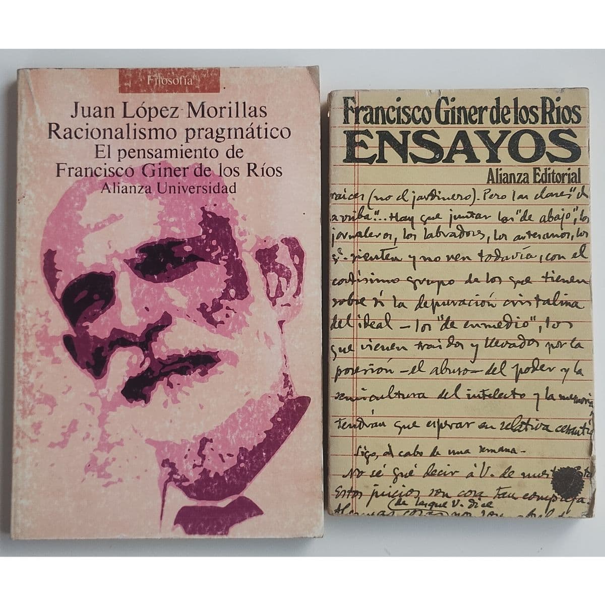 Dos obras sobre Francisco Giner de los Ríos — Francisco Giner de los ríos , libro usado
