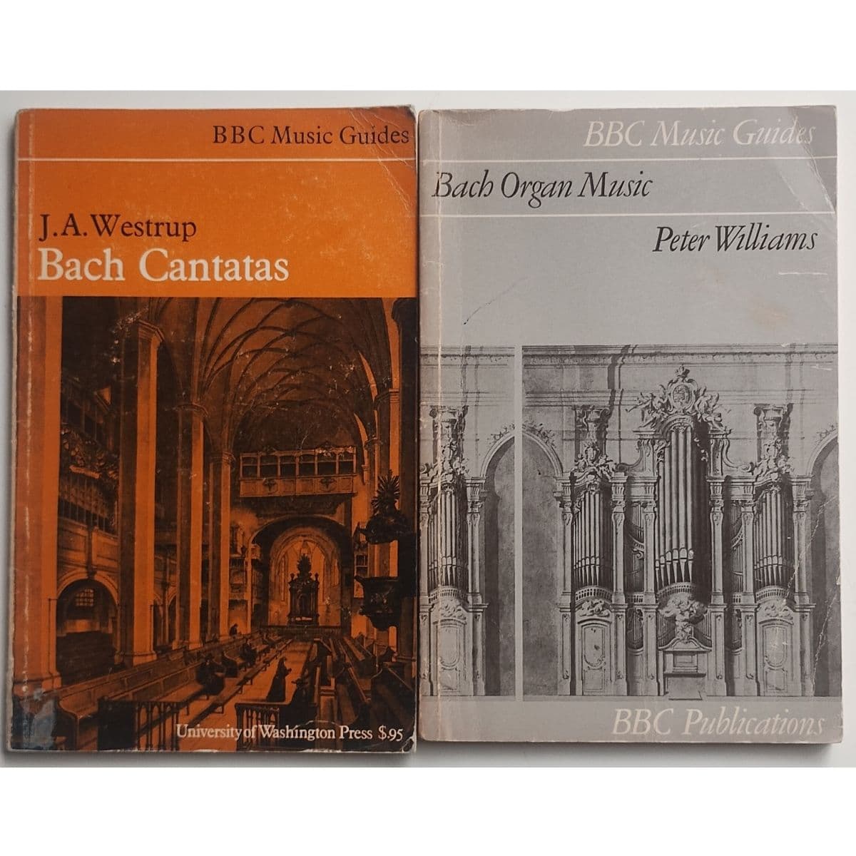 Dos obras (libros) Ensayos sobre obras de Johann Sebastian Bach — Bach, libro usado