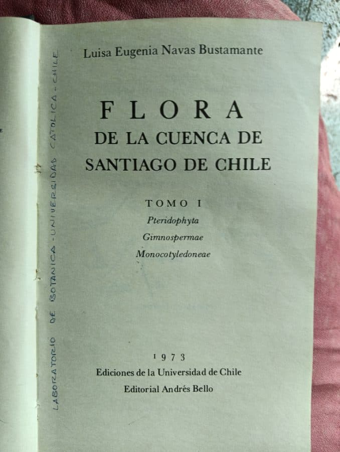 Flora de la Cuenca de Santiago de Chile, Tomo I: Pteridophyta, Gymnospermae, Monocotyledoneae