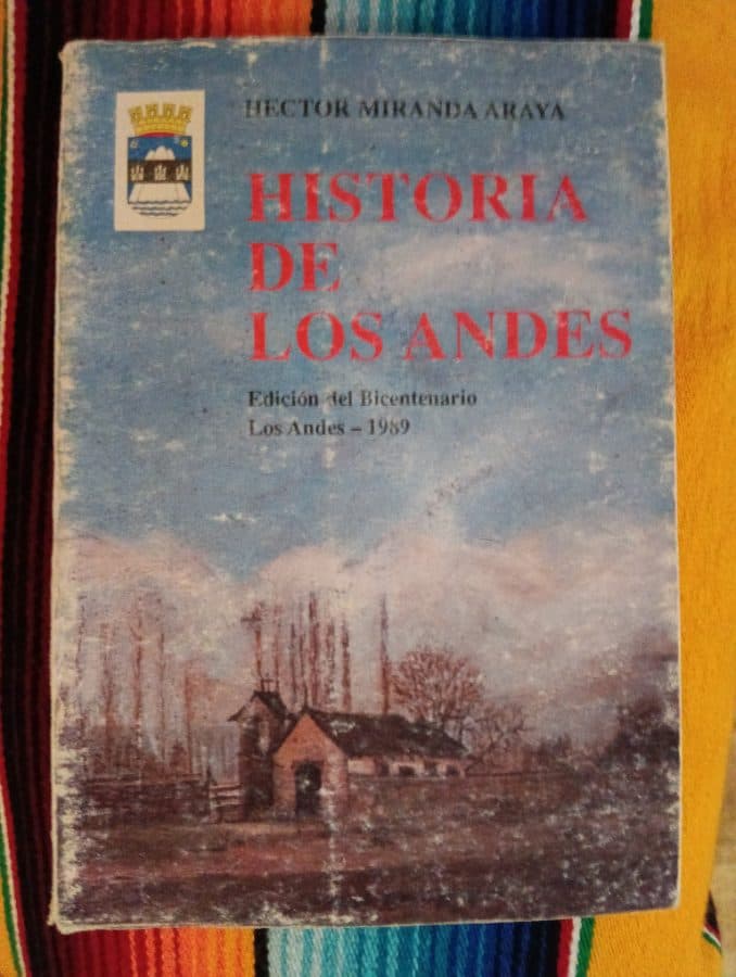 Historia de Los Andes — Héctor Miranda Araya, libro usado