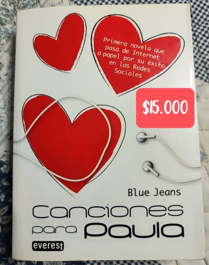 Canciones para Paula — Blue Jeans, libro usado