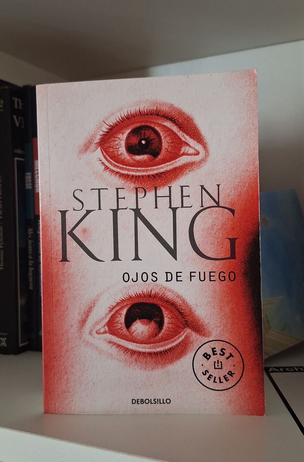 Ojos de fuego — Stephen King, libro usado