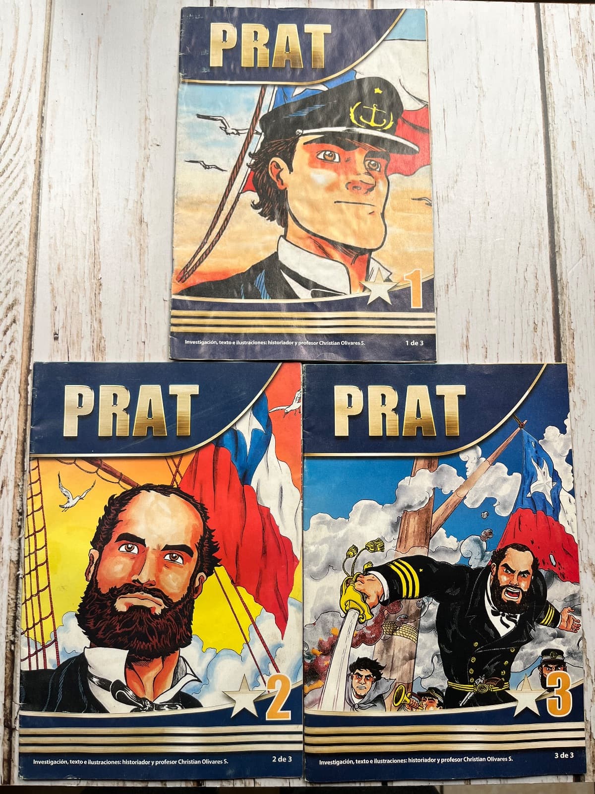 Cómic Arturo Prat 1-2-3 — Christian Olivares S., libro usado