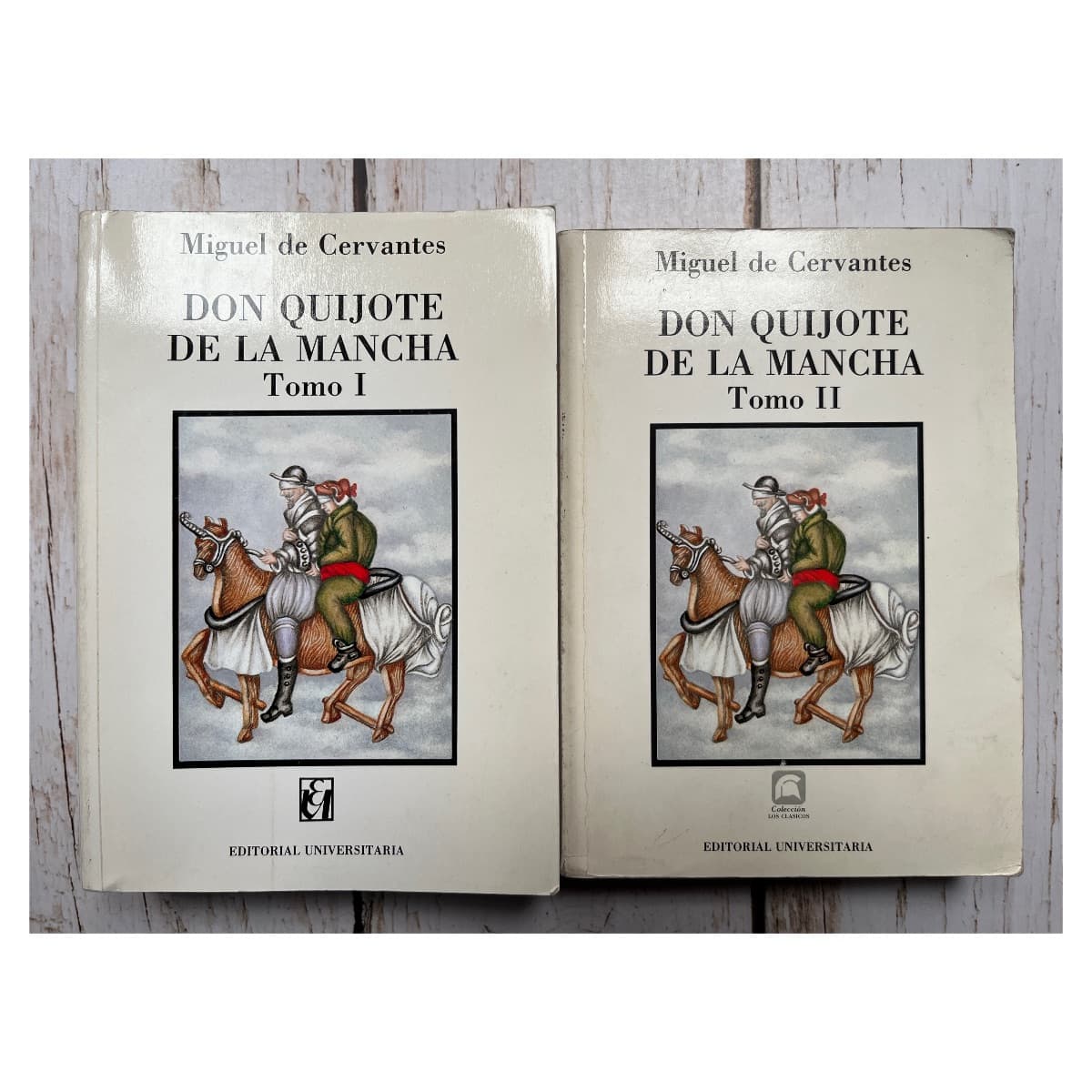 DON QUIJOTE DE LA MANCHA. TOMOS I-II — Miguel de Cervantes, libro usado