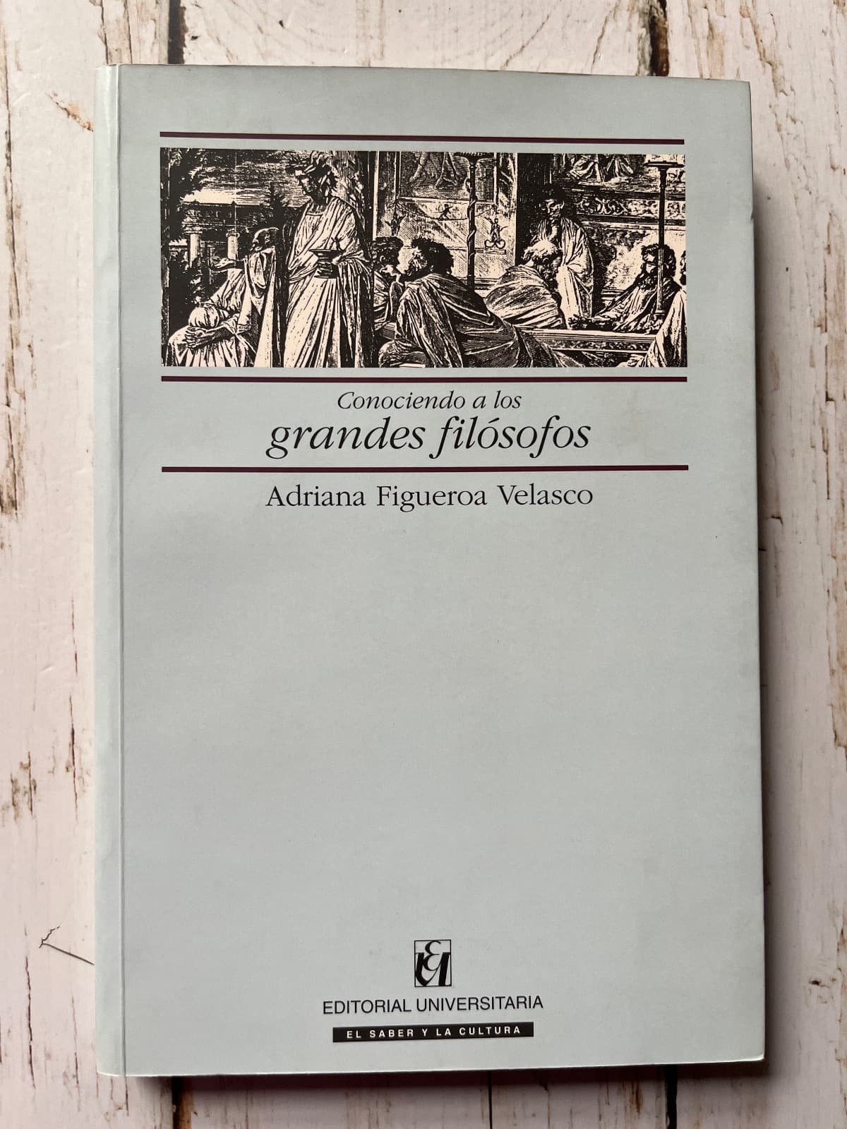 CONOCIENDO A LOS GRANDES FILÓSOFOS — Adriana Figueroa Velasco, libro usado
