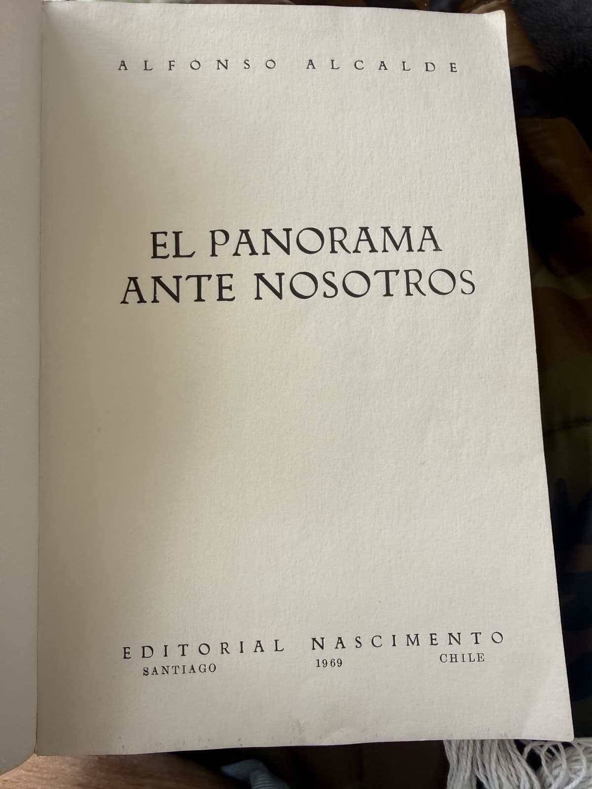 El panorama ante nosotros (Nascimento, 1969, primera edición)
