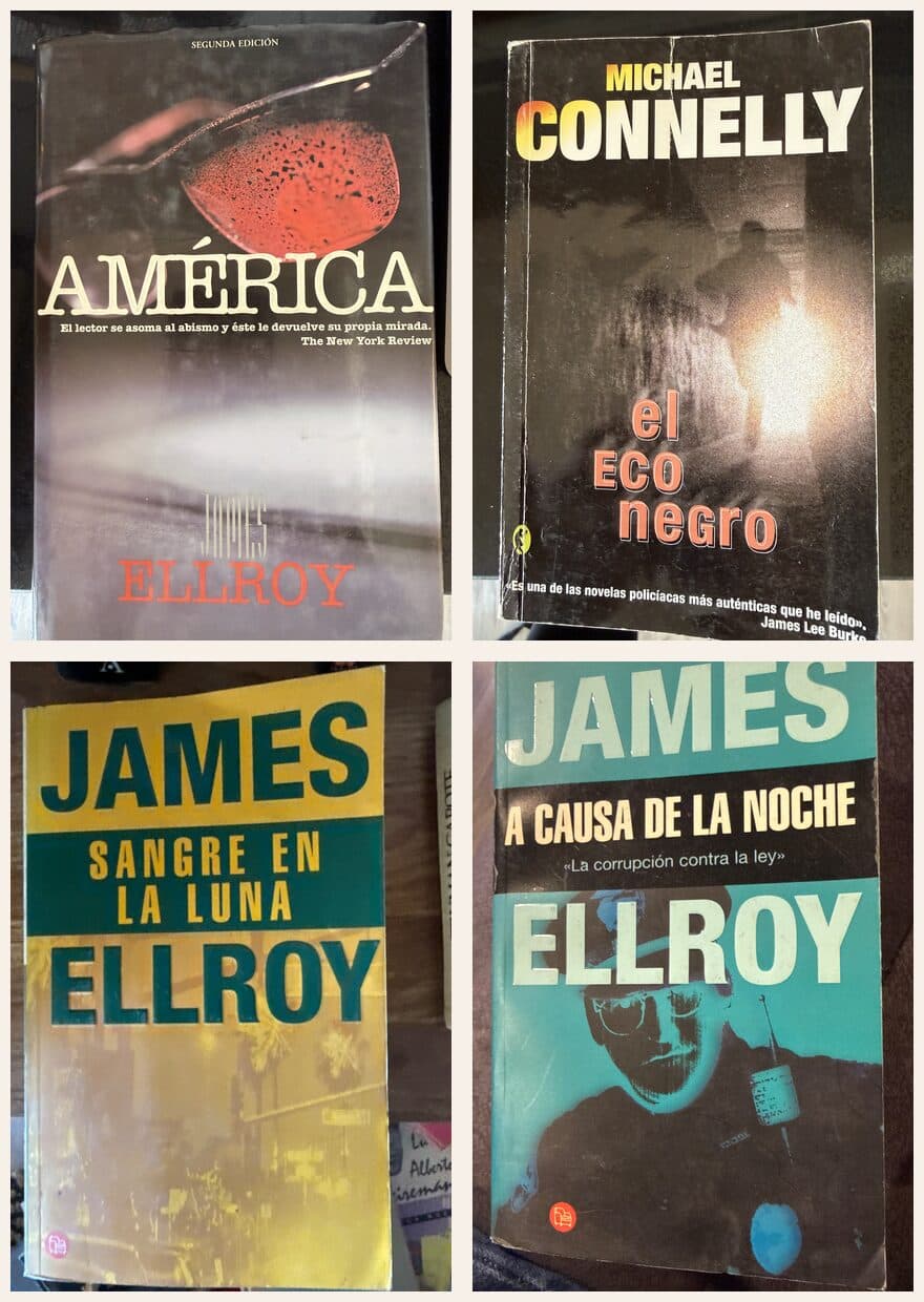 Lote 3 novelas negras americanas: Michael Connelly y James Ellroy — Varios autores, libro usado