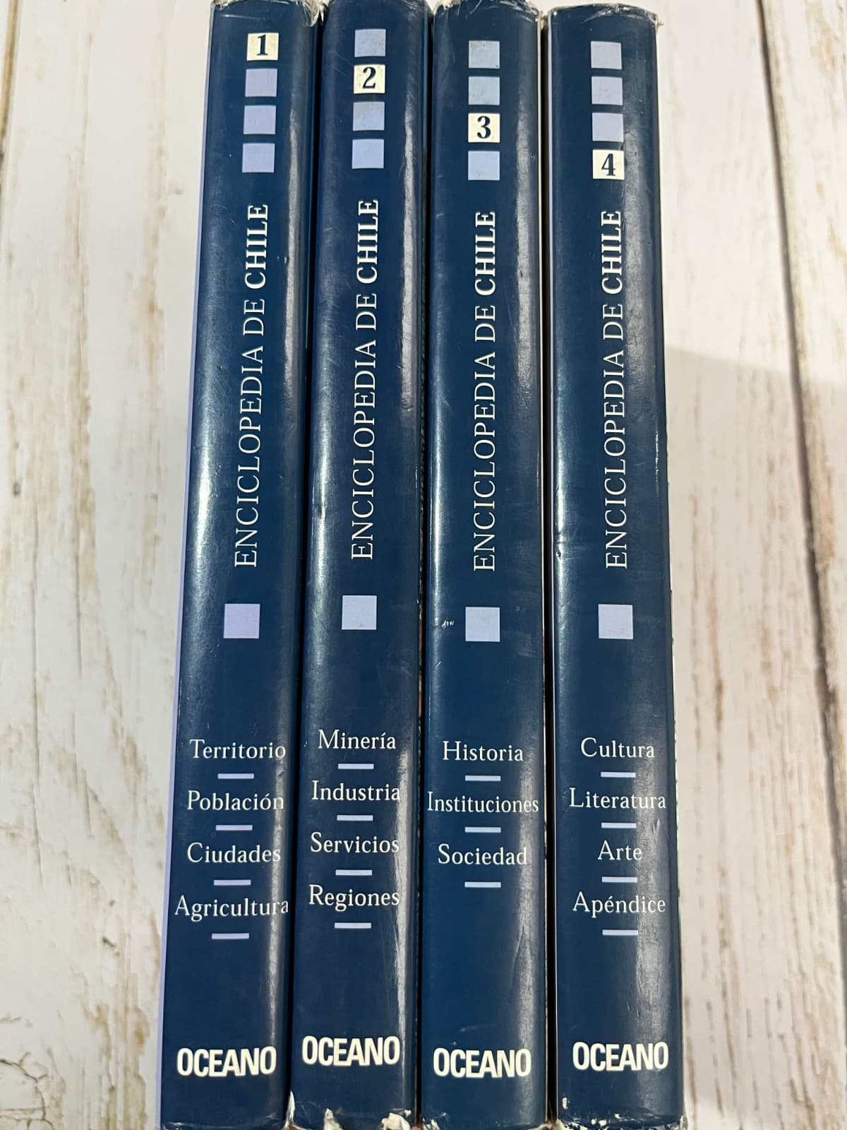 📚 ENCICLOPEDIA DE CHILE – COLECCIÓN COMPLETA (4 TOMOS) 🇨🇱 — Varios, libro usado